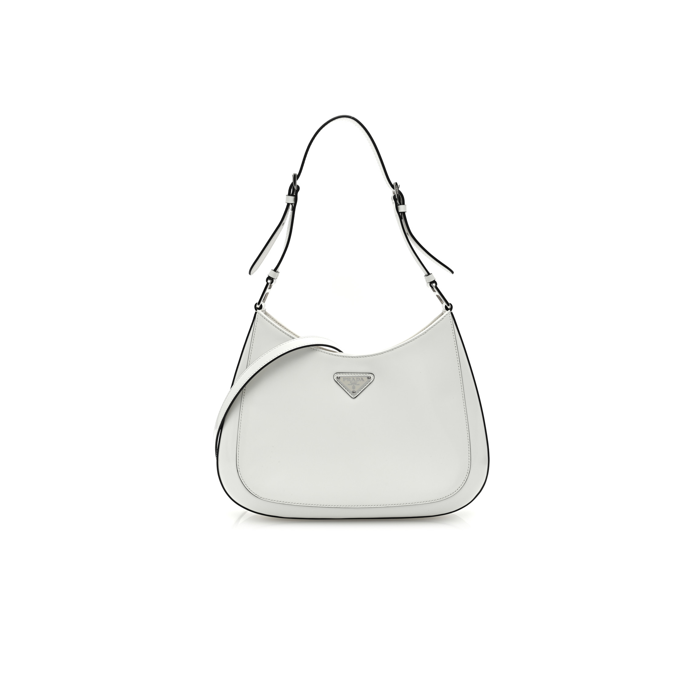 Pra*a cleo brushed leather shoulder bag 1bc499 (30*18.5*4cm)